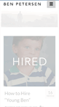 Mobile Screenshot of benpetersen.net